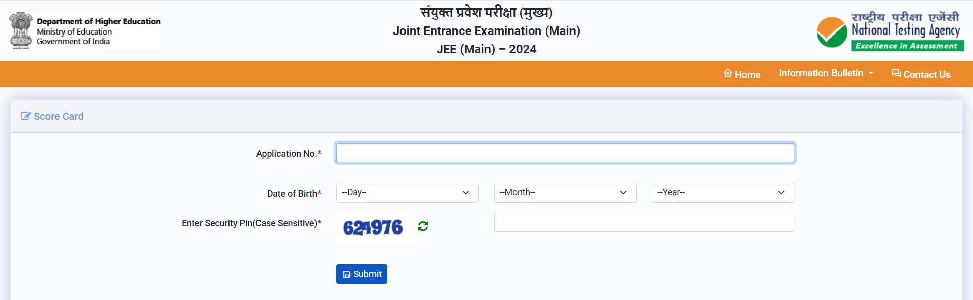 JEE Main Result (Session 2) 2024