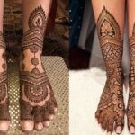 Latest bridal mehndi designs for legs